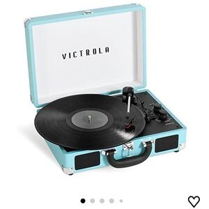 VICTROLA Journey Bluetooth Suitcase Record Player Built In Speaker Turquoise NEW